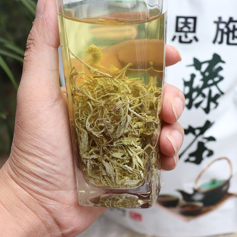 湖北恩施富硒藤茶野生来凤藤小稀莓茶正宗特级龙须莓茶土家小硒养生腾