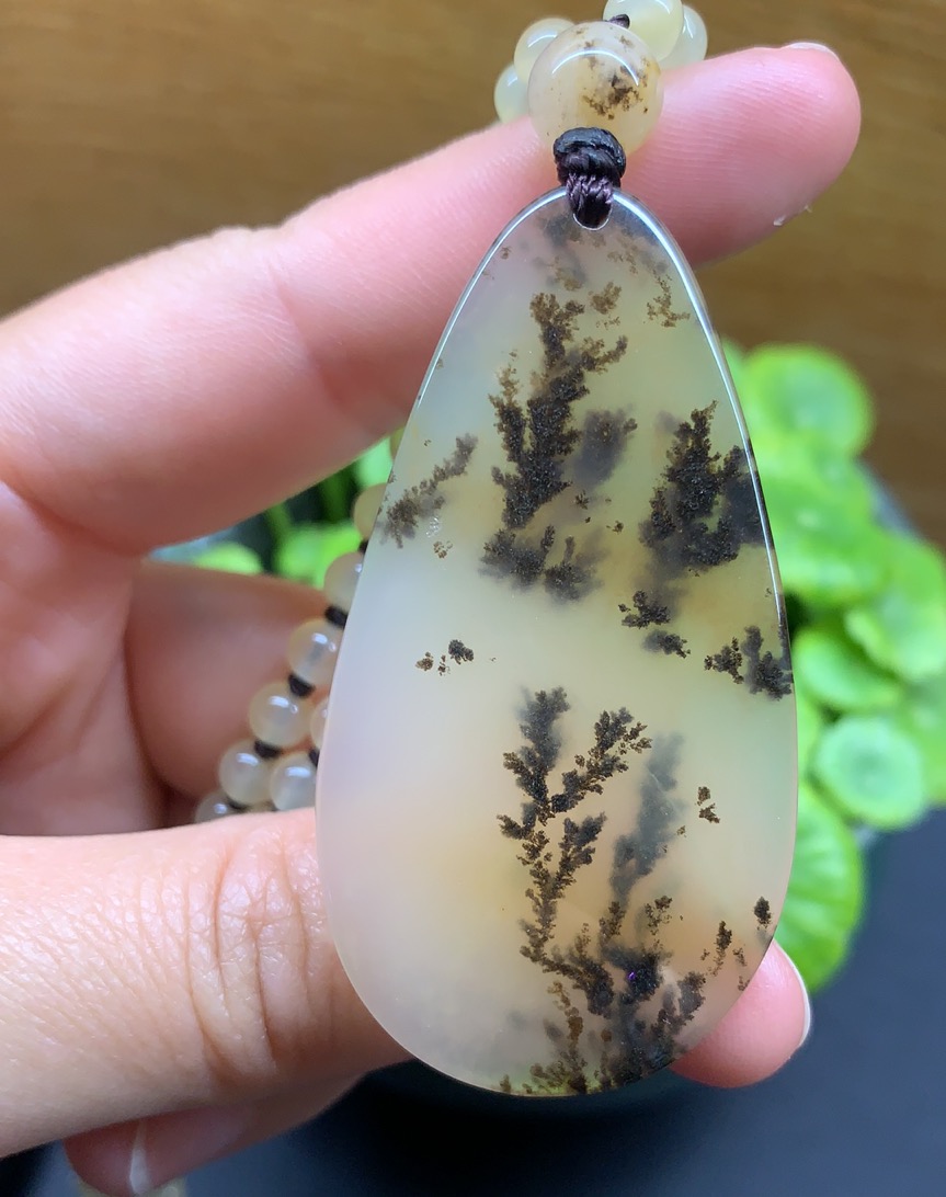 k&k宝钰天然黄龙玉水草花微瑕疵平安无事牌挂件证书新款人气