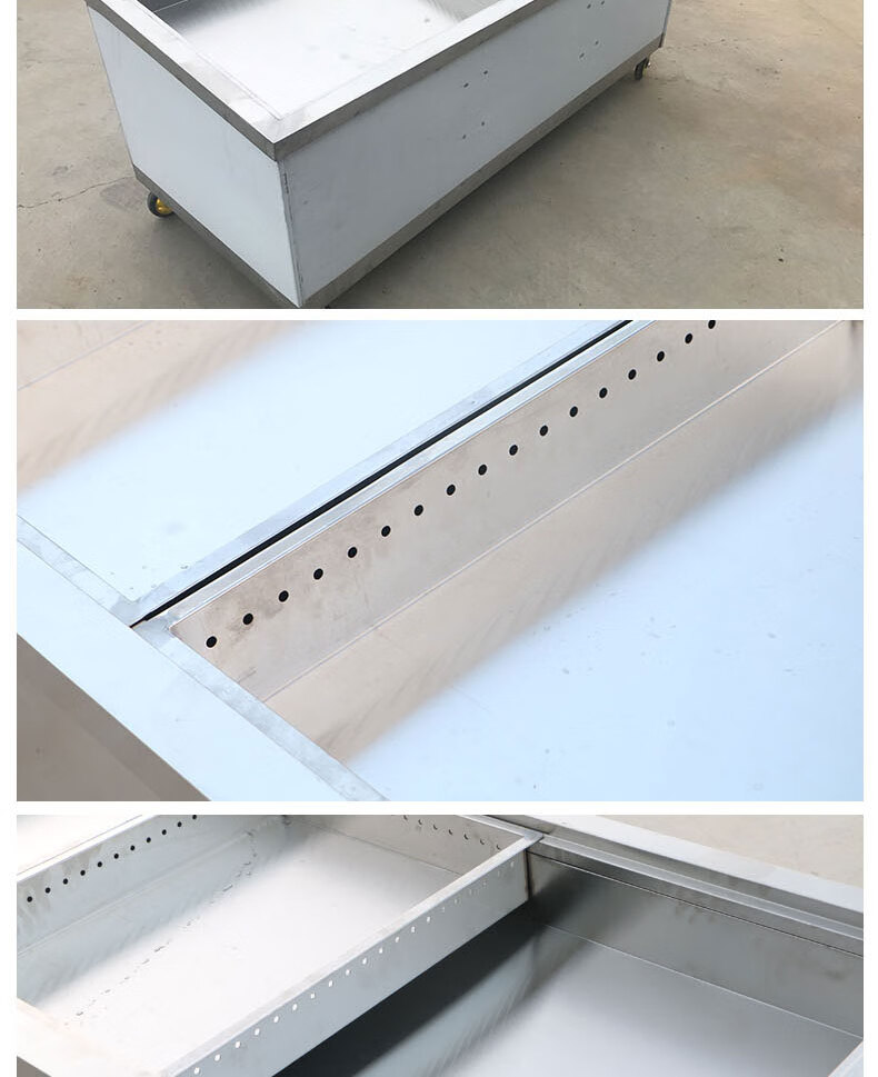 分拣台衢州鸭头展示柜卤肉熟食分拣台不锈钢卤菜车现捞现煮售卖台定 1