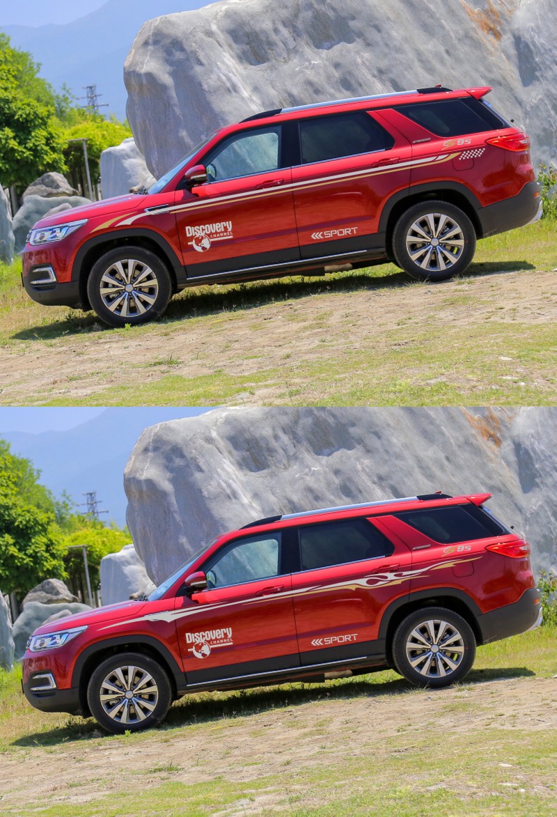 长安cs95车贴拉花 改装 车身腰线贴纸cs95专用彩条汽车贴花 款式7黑色