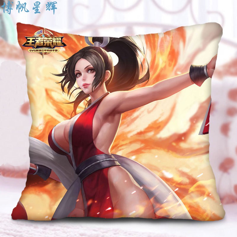 王者荣耀周边抱枕定制沙发靠垫汽车靠垫李白韩信全英雄枕头幻舞玲珑