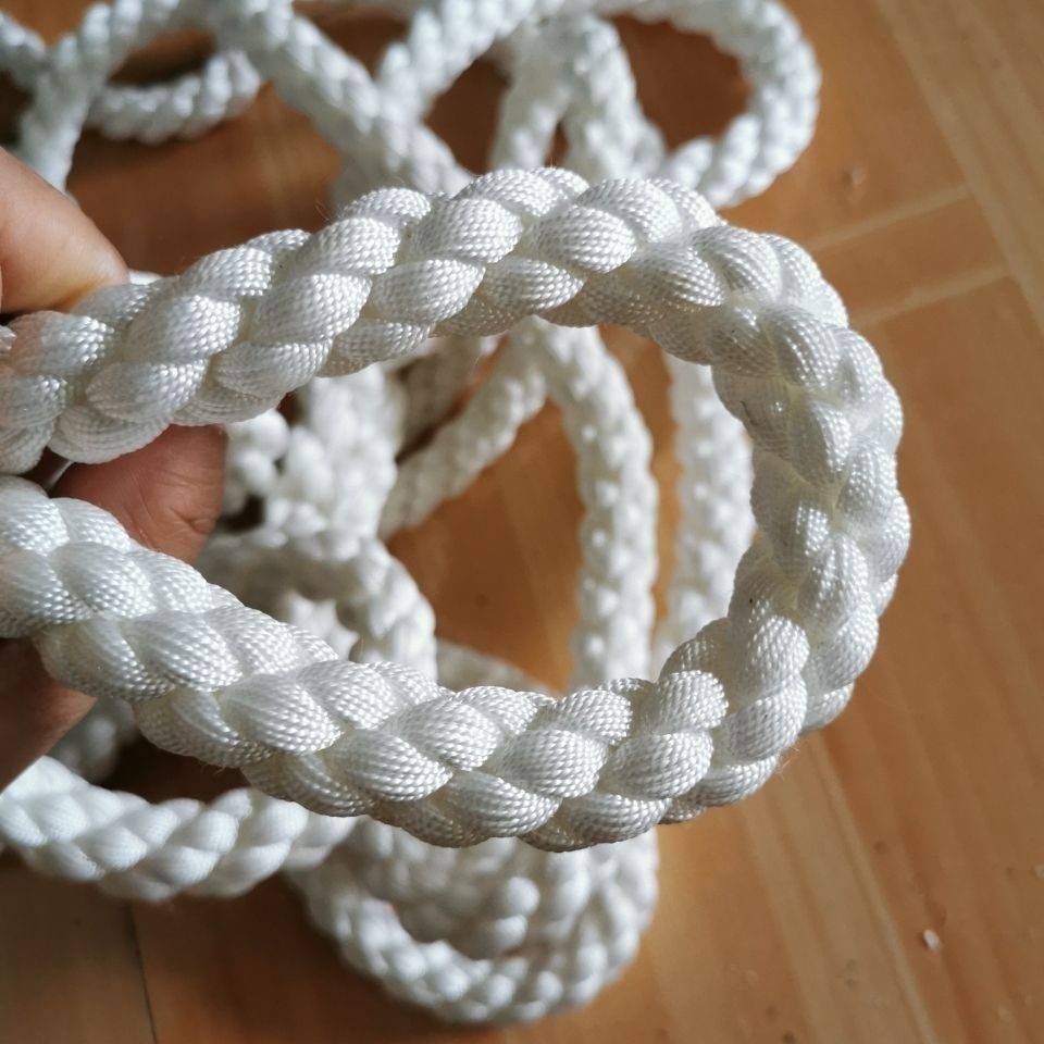 船用缆绳耐磨船绳涤纶锦纶游艇三股捆绑绳货车牵引绳劲诚14毫米10米