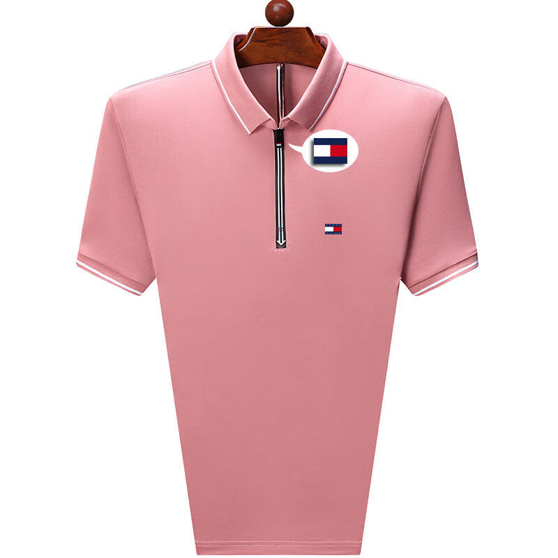 美国高端品牌汤米男夏装中青年百搭翻领体恤polo衫欧美t恤半袖衫3218