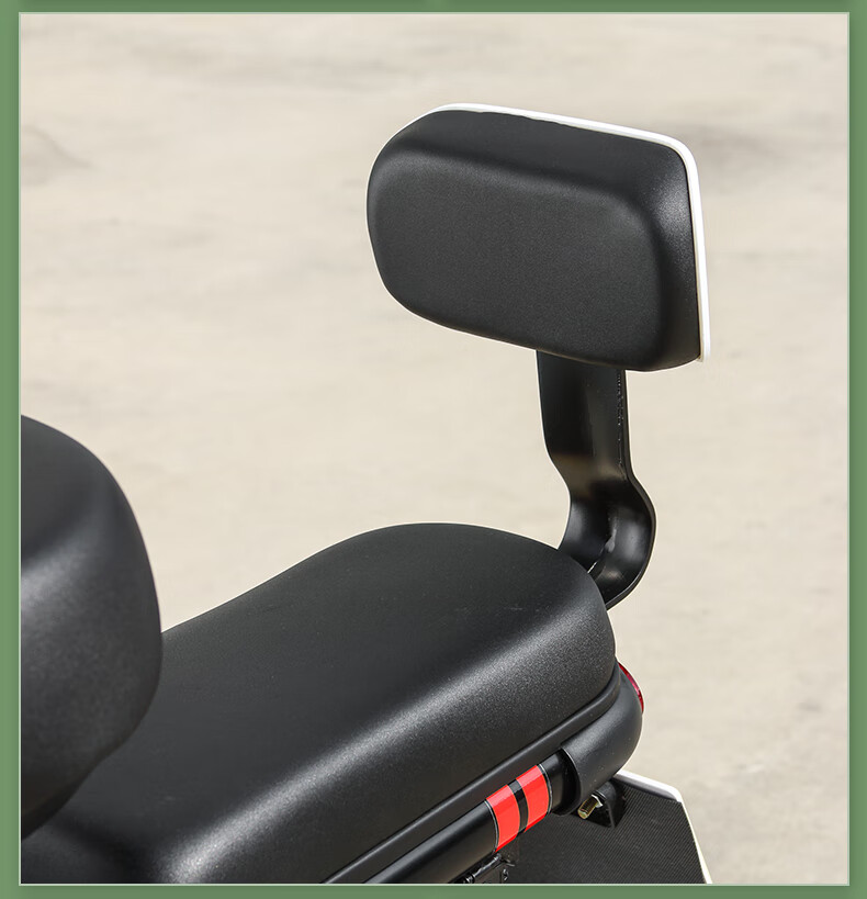 电动车靠背通用雅迪爱玛台铃电瓶自行车后座靠背支架改装配件 熊猫款