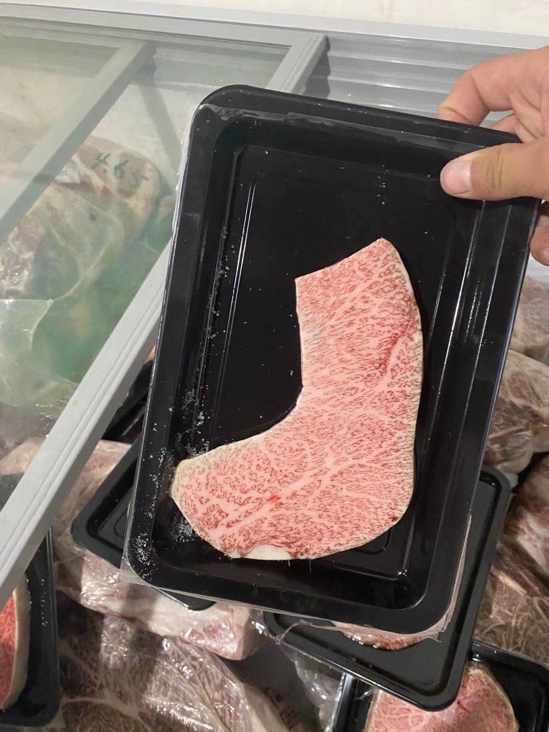 橙伯乐现货澳洲m12霜降和牛雪花谷饲三角牛霖牛小排500克日式烧肉牛排