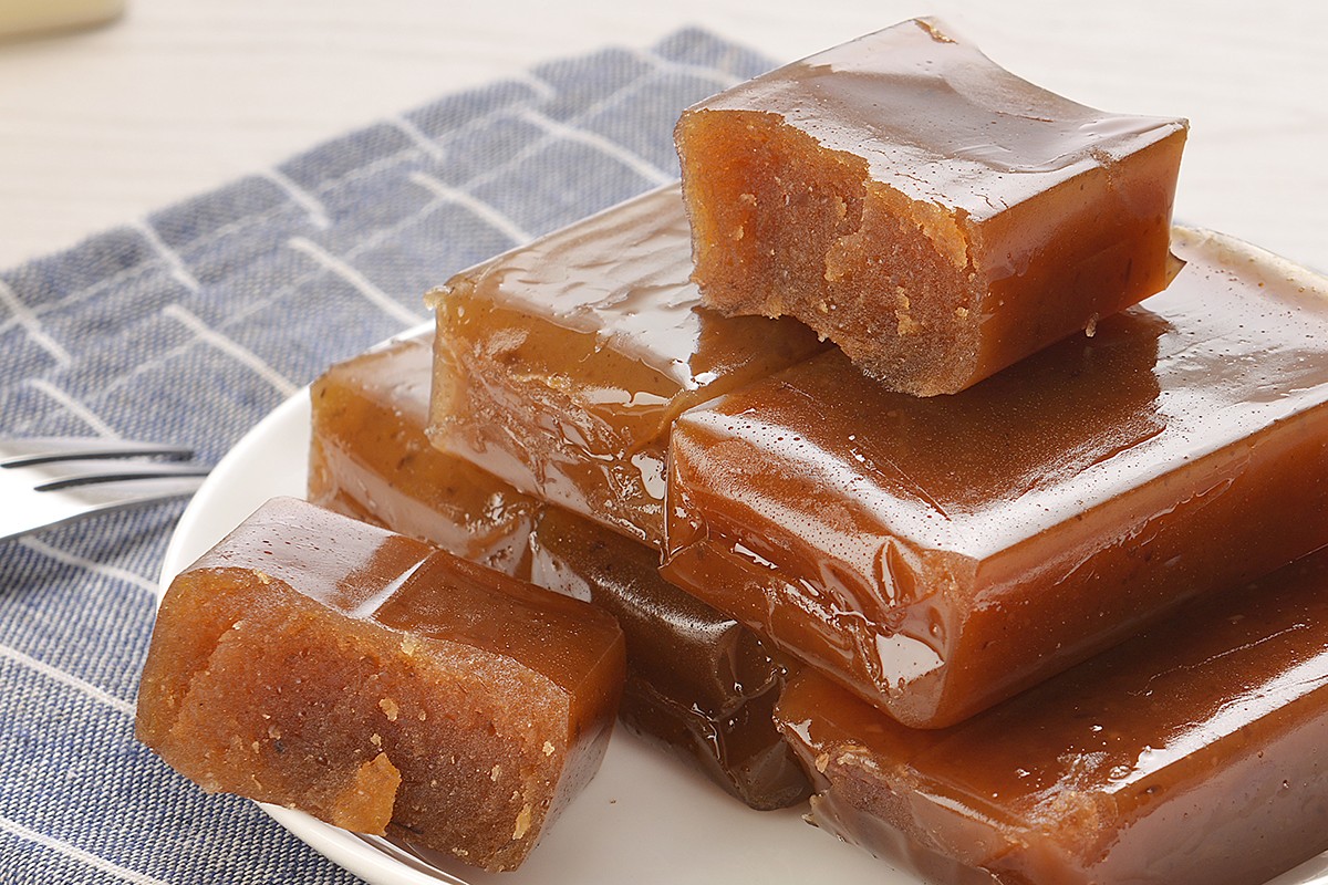 晨臻北京特产羊羹系列500g羊肝羹栗子羹等糕系列零食小吃500g蜜桃羊羹