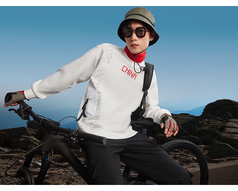 【安踏星标系列】中国卫衣2022春季运动宽松国潮套头圆领长袖