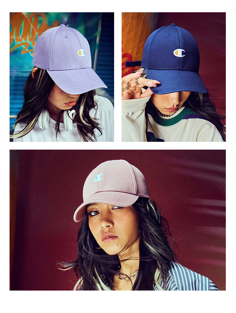 冠军(champion) 情侣款棒球帽 男女运动户外跑步遮阳鸭舌帽子 纯棉空