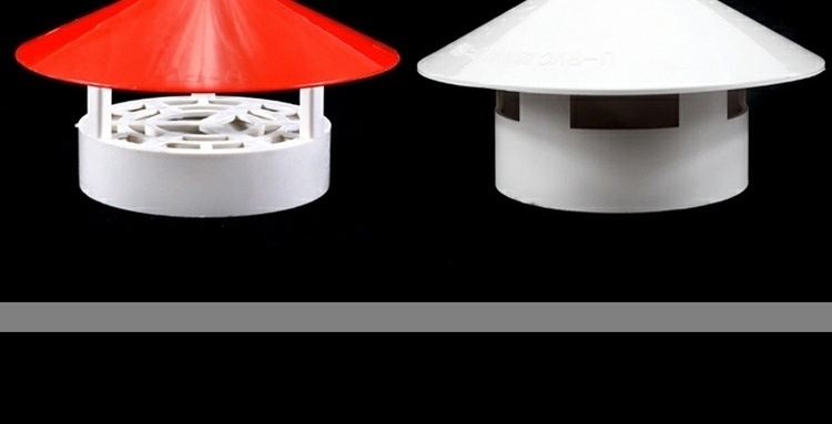 塑料管道挡雨水帽110mm通用雨帽pvc通风管排气管160mm带盖 国标防雨帽