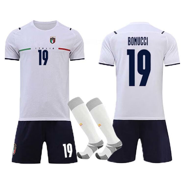 鱼安意大利球衣2122意大利客场白色球衣守门员门将服布冯19号博努奇