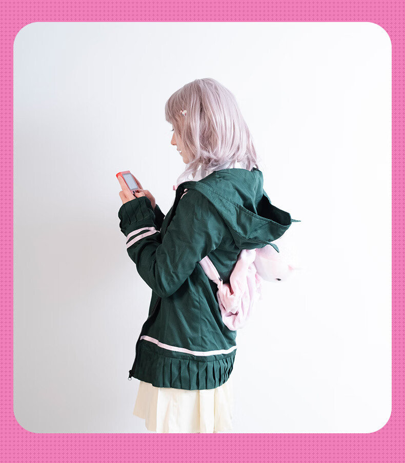 【万代授权】七海千秋发卡弹丸论破2七海千秋同款小飞机像素发夹发卡