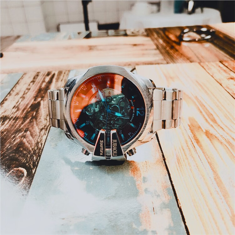 【现货速发】瑞尼世家手表欧美风街头手表 偏光全自动镂空陀飞轮机械