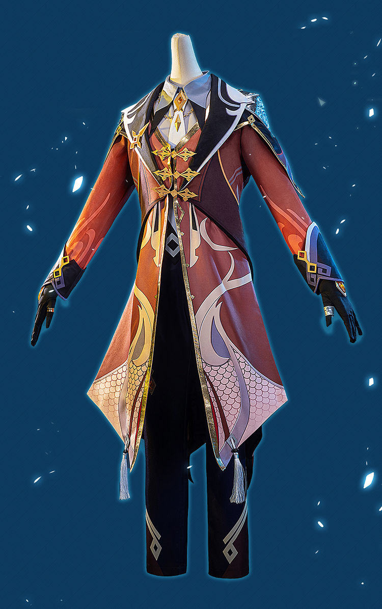 原神cos服钟离cospaly游戏套装服装男装 贯虹之塑cos道具 服装全套 m