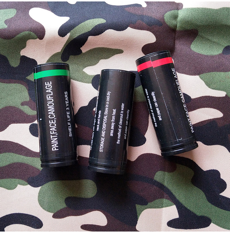 博鹤州 战术伪装三色迷彩油 军迷cs户外仿生油彩 夏令营戏剧舞台表演