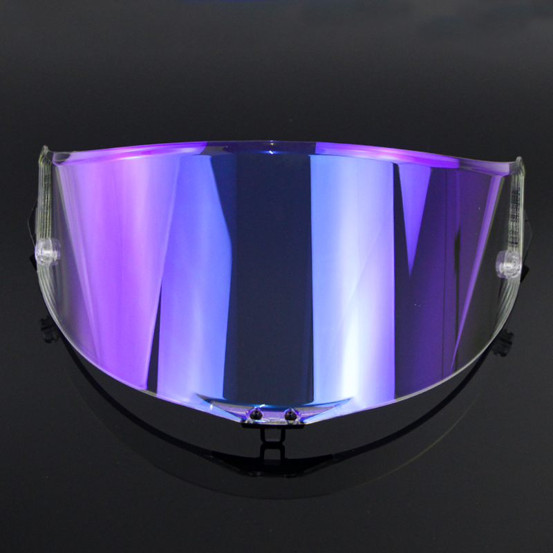 摩托车头盔镜片pistagprrace2 电镀幻彩revo变色镜片炫彩挡风外镜片