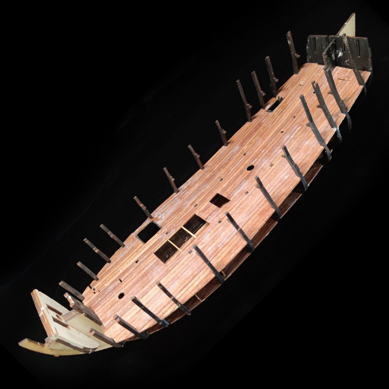 2021年黑珍珠号场景版黑珍珠号船模型套材模型diy动手船模摆件【图片