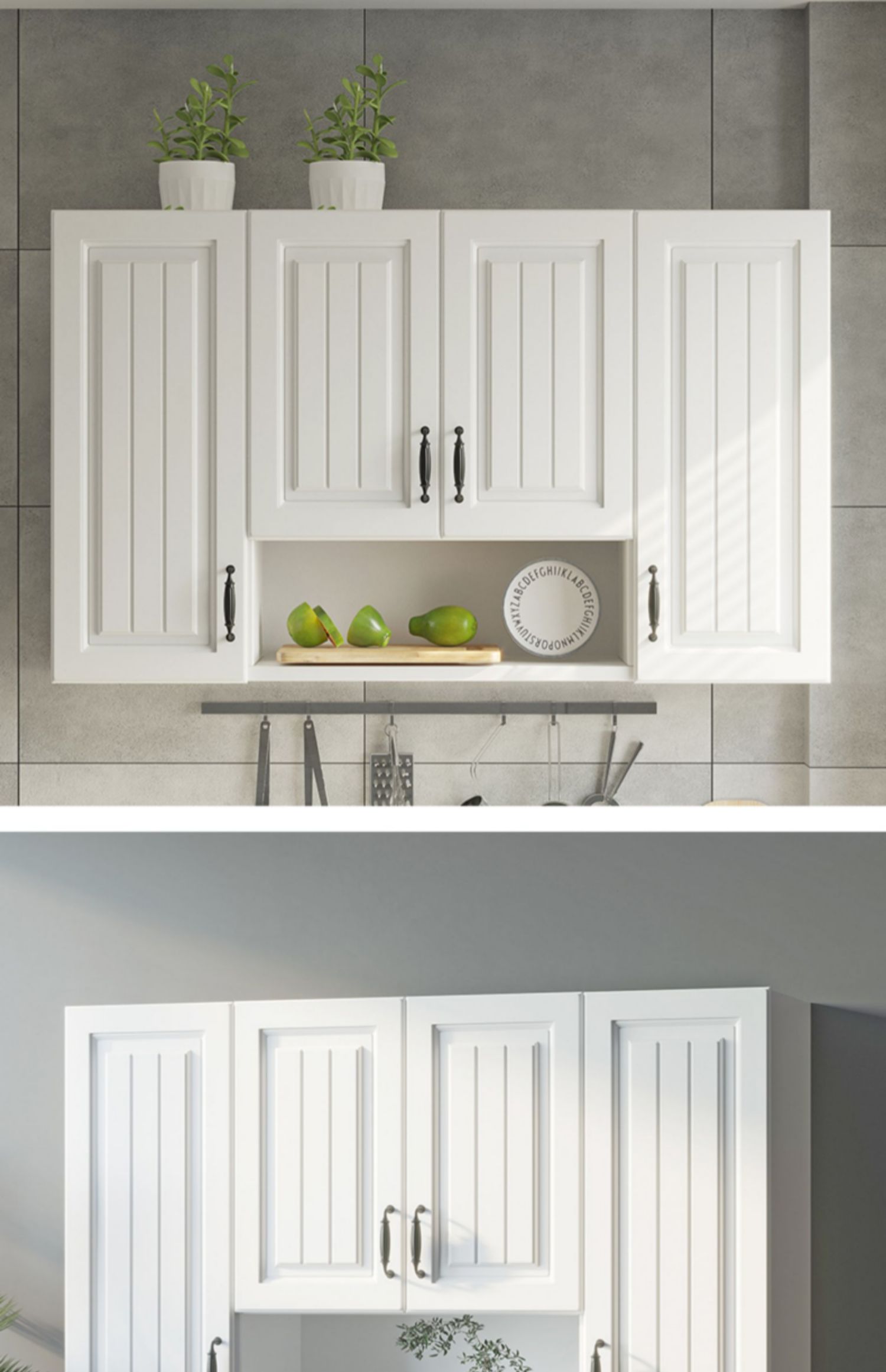 捷时越厨房吊柜墙壁柜挂墙式阳台卧室墙上壁挂储物浴室防水白色单门带