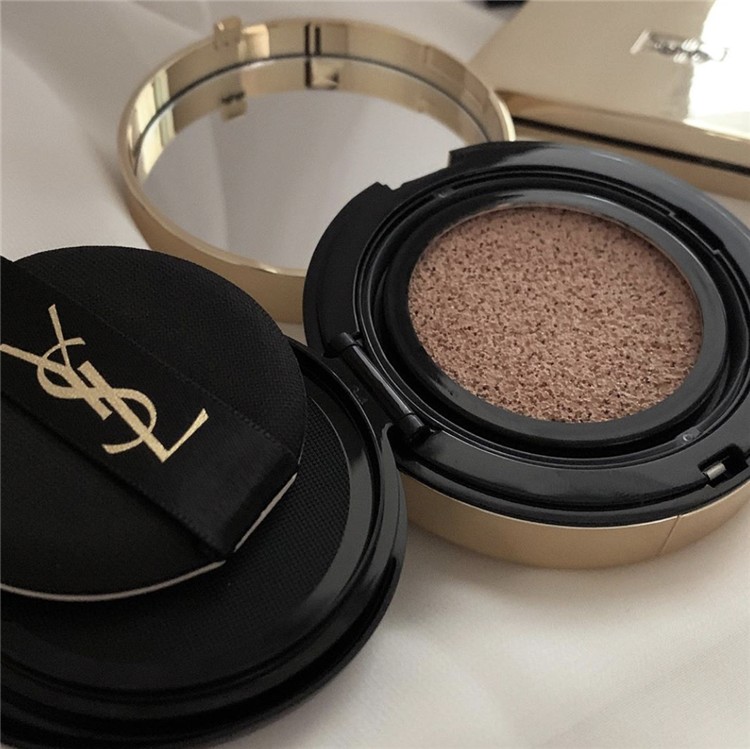 官方直销七夕礼物ysl圣罗兰皮革羽毛气垫银替换0b2513绝版替换1971