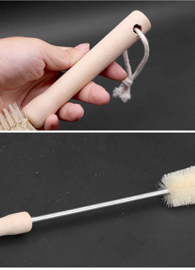 洗杯刷长柄瓶刷刷杯玻璃杯茶壶厨房用清洁刷子奶瓶刷洗杯子 小口短柄