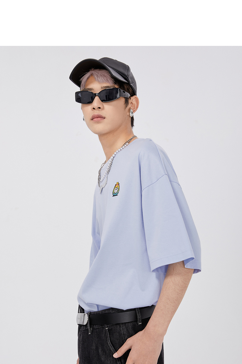 美国艺术家kevinlyons联名卡宾休闲短袖t恤潮流h中紫色1952180xl