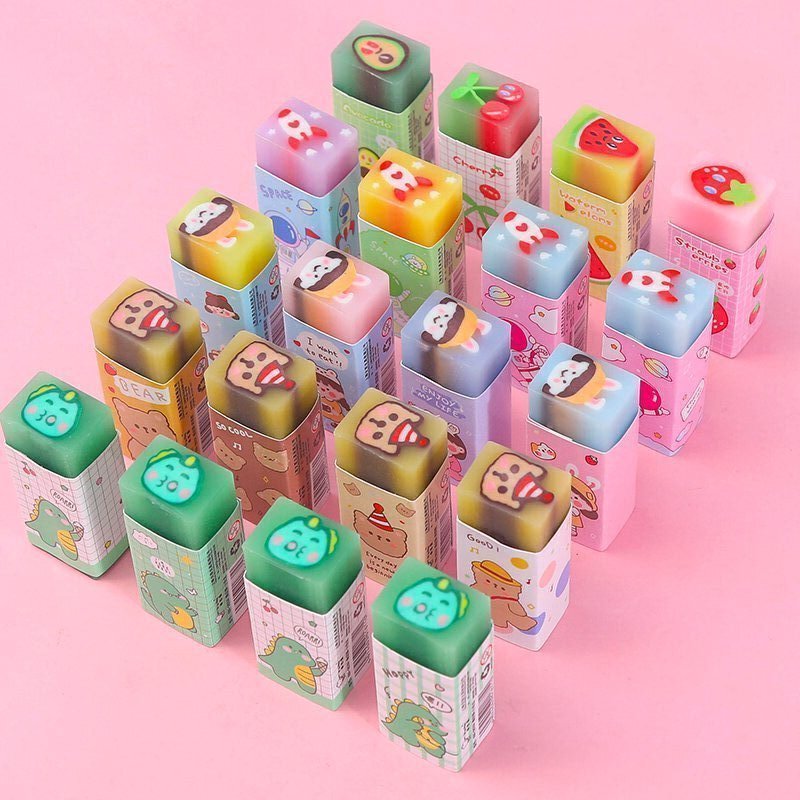 品恩创意夹心橡皮擦 小学生擦的干净无碎屑儿童像皮象皮可爱卡通文具