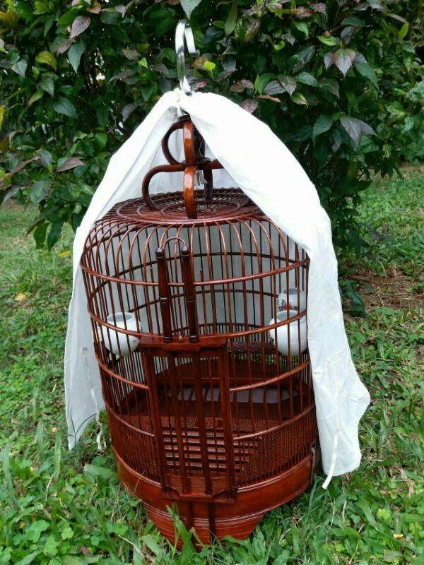 清远广笼老竹笼画眉竹鸟笼竹制鸟笼手工制作八哥全套配件 老竹36号