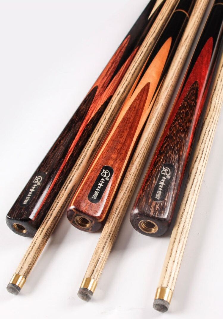 白沙5星台球杆黑8球杆五星斯诺克桌球杆中式黑八英式黑八小头通杆