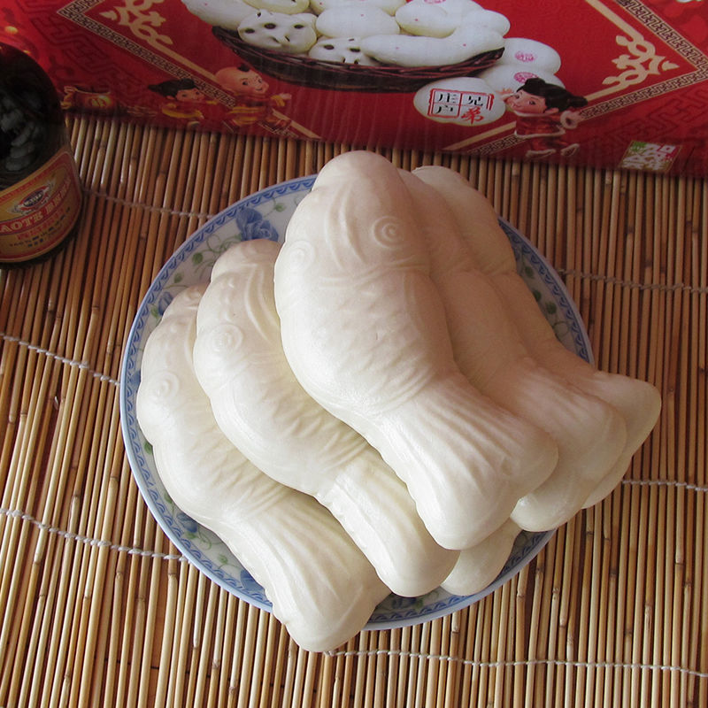 山东青岛正宗王哥庄大馒头小面鱼早餐纯手工卡通馍馍胶东饽饽 三斤大