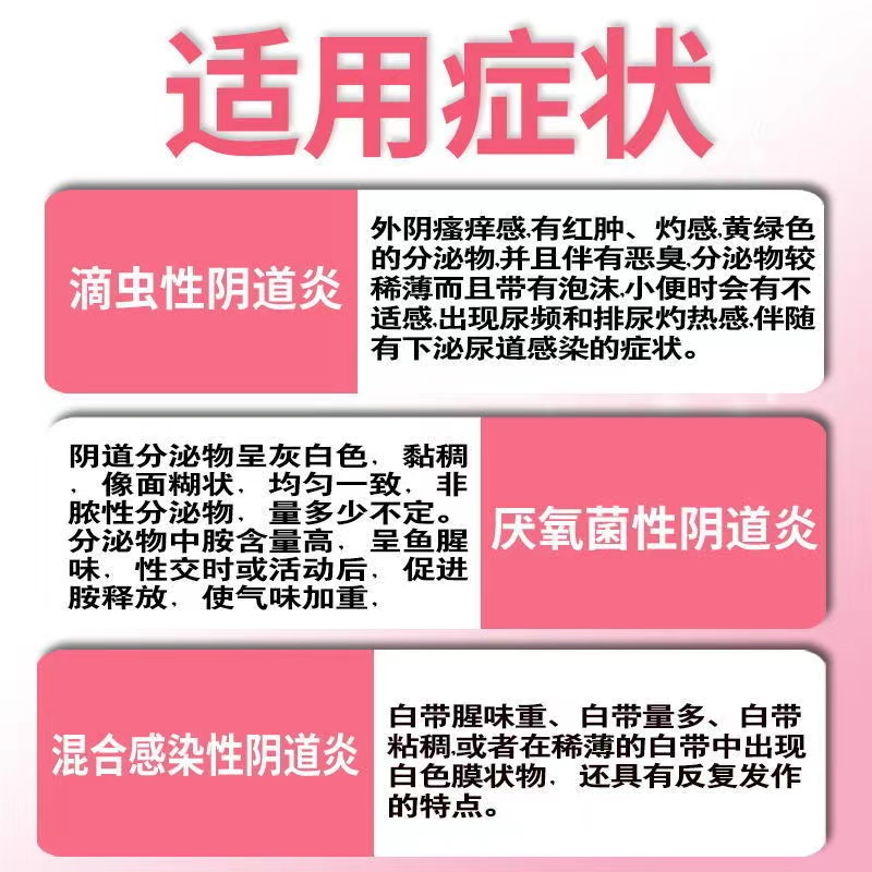 阴道炎用药妇科专科用药女性阴道腥臭白带异常外阴瘙痒滴虫性阴道炎