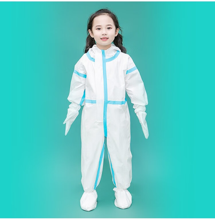 儿童防护服上学2/3岁小宝宝连体透气全身隔离婴儿服充气重复使用部分