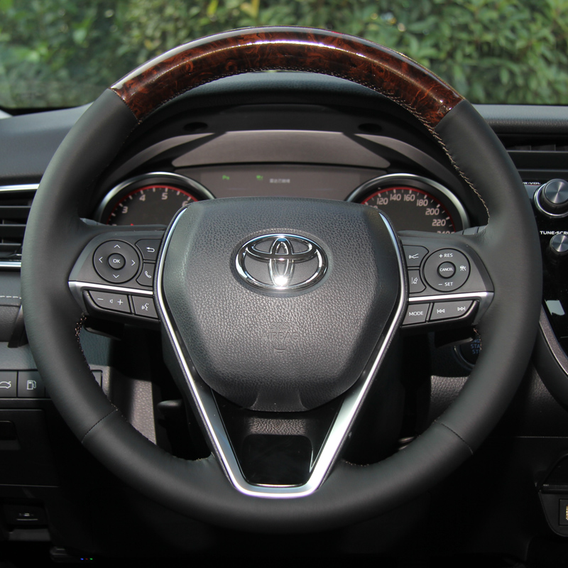 定制适用于兰德酷路泽方向盘套丰田皇冠兰德酷路泽霸道陆巡普拉多桃