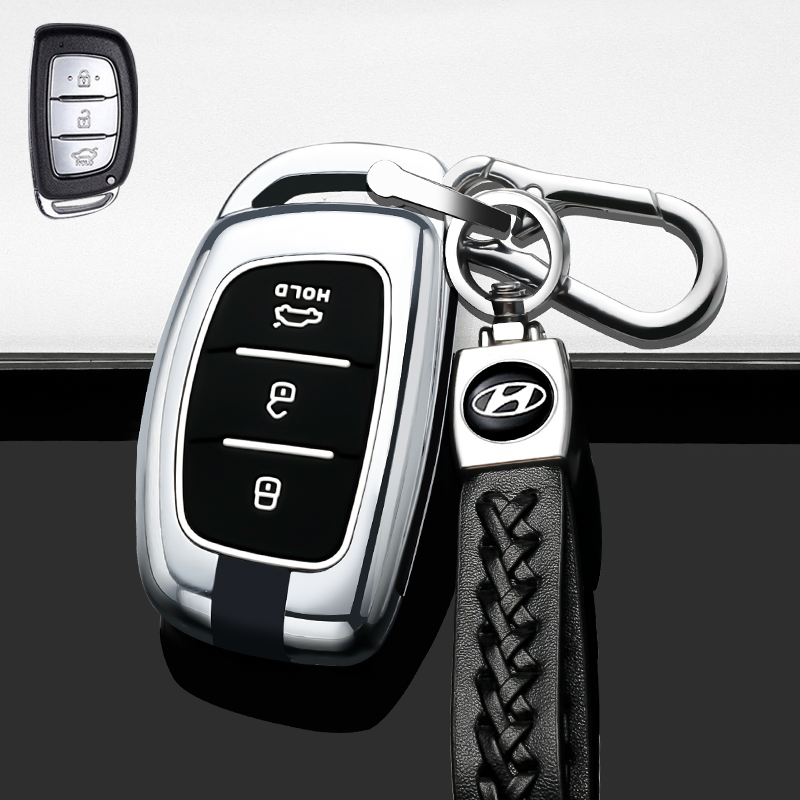 公鹤20/21新款适用于北京现代菲斯塔钥匙套2021款名图ix35创意全包壳