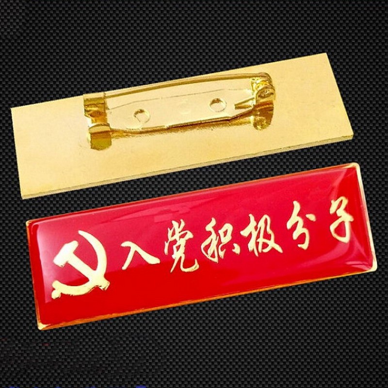 党员胸牌 党员示范岗台牌 党员先锋岗胸牌 徽章 胸针 入党积极分子