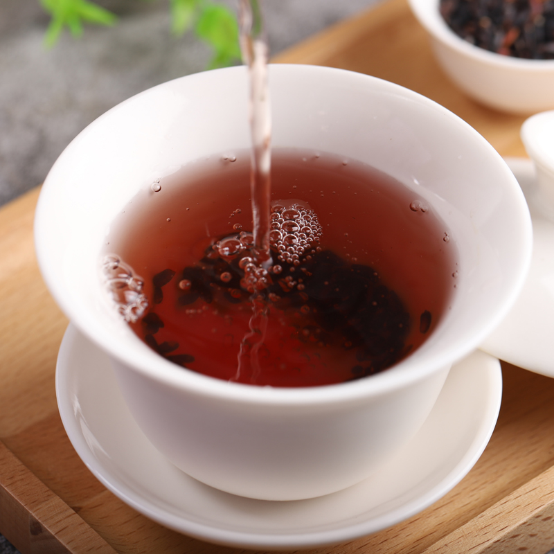 黑糯茶黑糯米丁香叶桂花茶叶男女性养胃茶紫米疼红茶健胃 【2罐】黑米