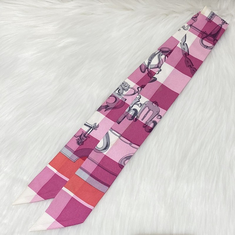 【二手95新】爱马仕(hermes)twilly 小丝巾 85x5cm 无盒 8【图片 价格
