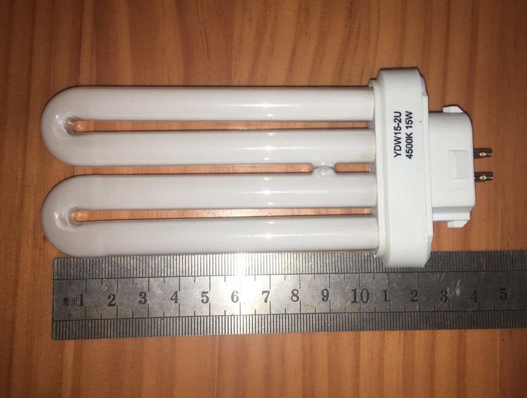 原装冠雅灯管18瓦2u型ydw18w15w13w2u台灯灯泡4500k四方针预售2月14发