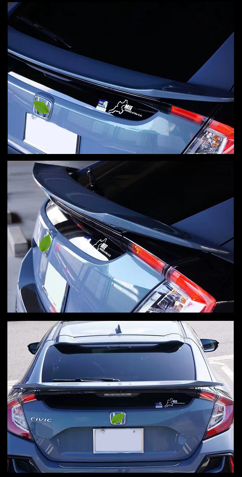 两厢思域尾翼适用于21款新fk7专用电动升降带灯款跑车翼欧版 欧版尾翼