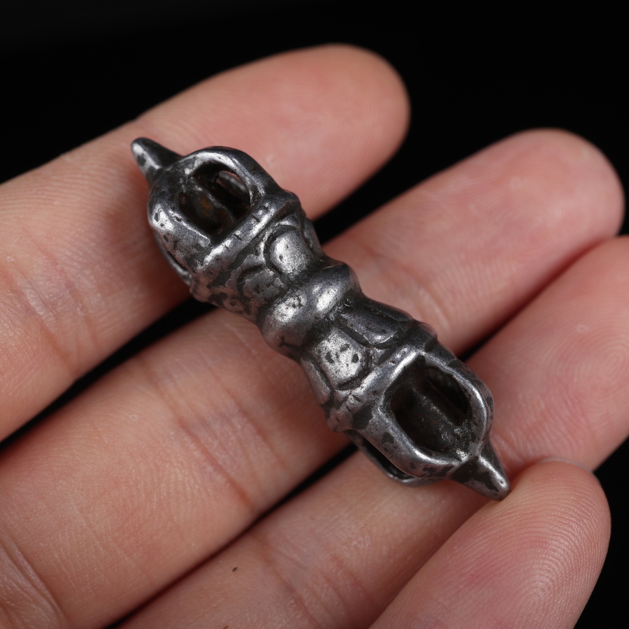 梵隅藏式手工天铁托甲五股金刚吊坠挂件特色民族风