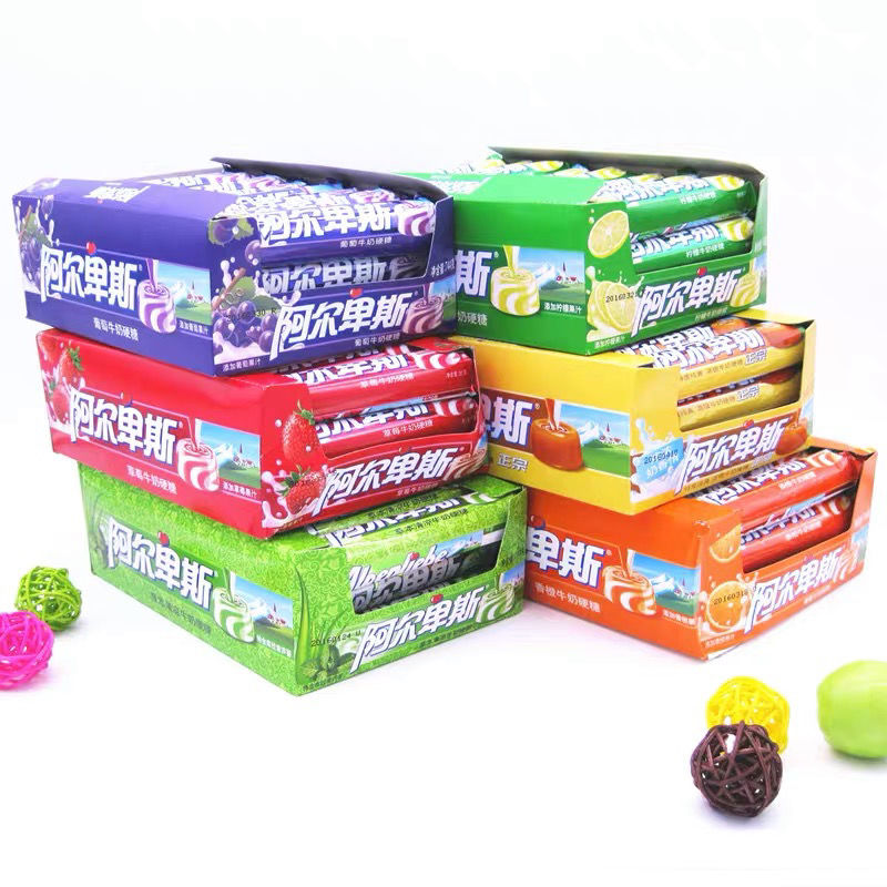 阿尔卑斯牛奶硬糖条糖31g软糖水果糖新包装21条装糖果批发33g软糖特浓