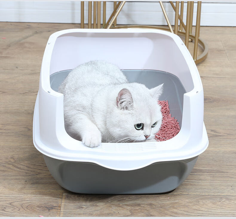 猫砂盆全封闭式防外溅超大号猫厕所猫沙盘幼猫用品全套通用竹叶绿除臭