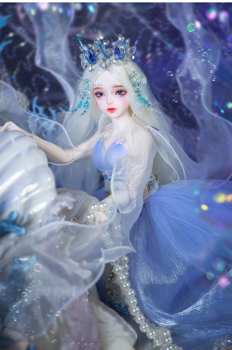 sd娃娃人偶 现货bjd/sd娃娃鱼siren塞壬四4分sd手工化妆树脂关节人偶