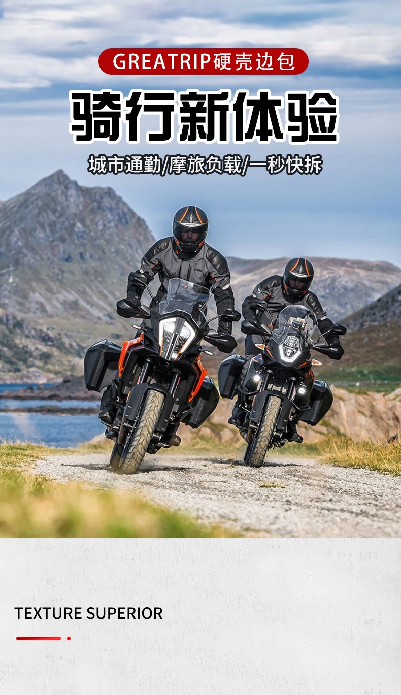 适用于2021年新款川崎z900rs边包 硬壳包 边箱 sw支架一键快拆边包