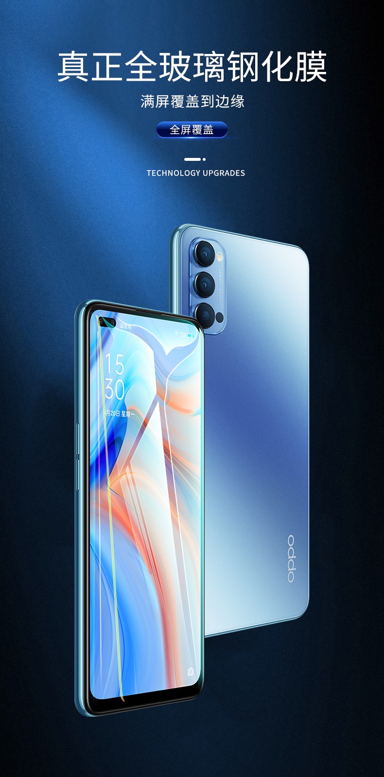 功能:防爆,防磨,防指纹类型:前膜热门机型:oppo reno4 5g材质:钢化膜