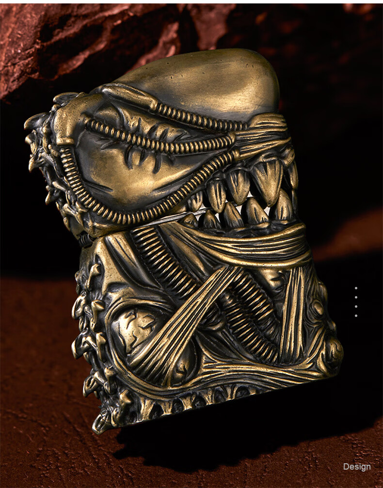 zippo打火机煤油防风外星异形普罗米修斯收藏防风火机男送礼 外星异形