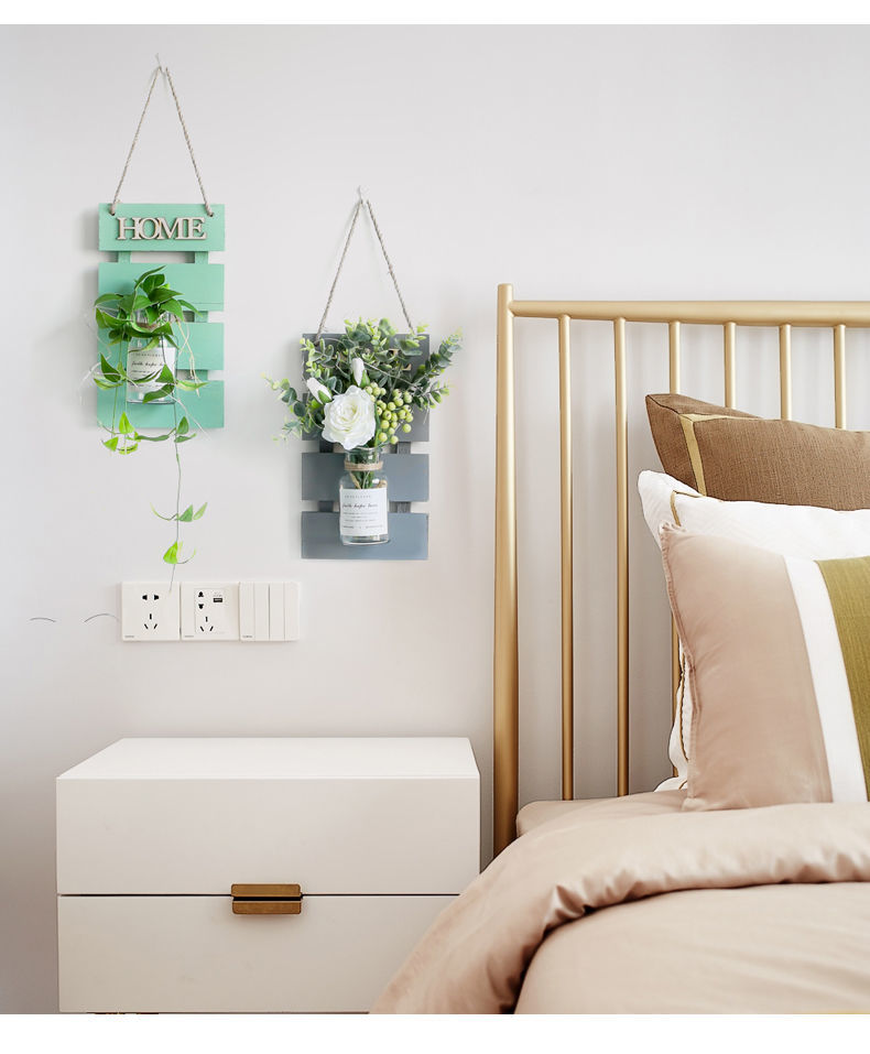 世杞墙上装饰品创意小挂件ins植物花卧室房间墙壁挂画客厅挂墙装饰品