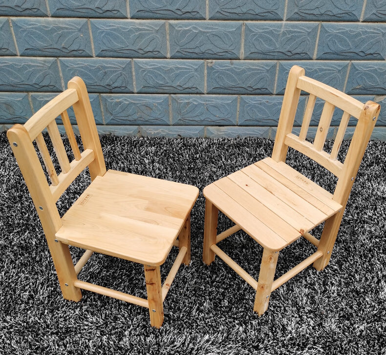 宜客家小木椅子 成人实木椅子柏木幼儿园宝宝椅客厅家用小孩儿童学习