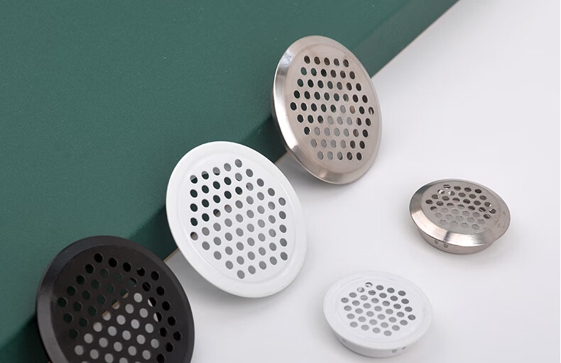 不锈钢鞋柜透气孔盖榻榻米衣柜通风孔散热孔橱柜透气孔装饰盖圆形