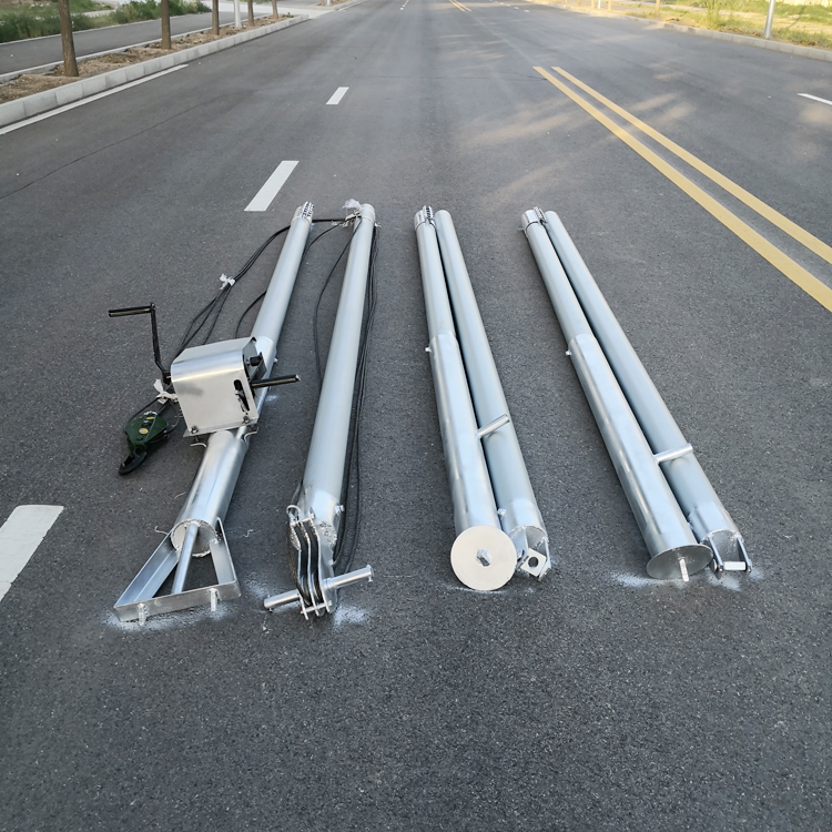 通信杆铝合金立杆机电力三角立杆神器人字抱杆水泥立电杆工具扒杆 15