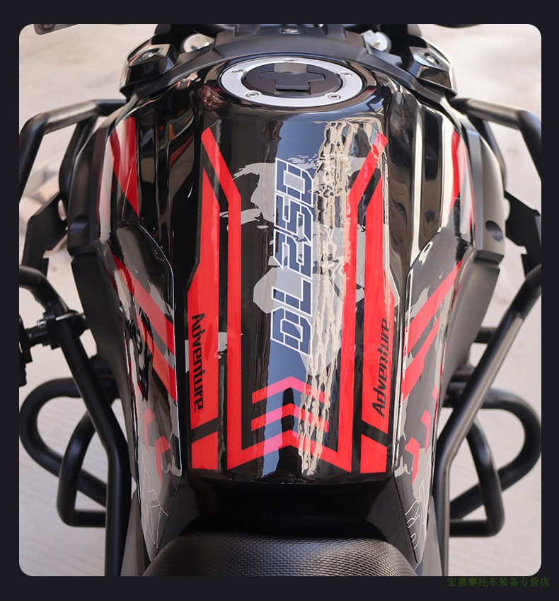 鱼骨贴 贴花贴纸彩色装饰拉花版画 dl250灰色油箱贴花【图片 价格