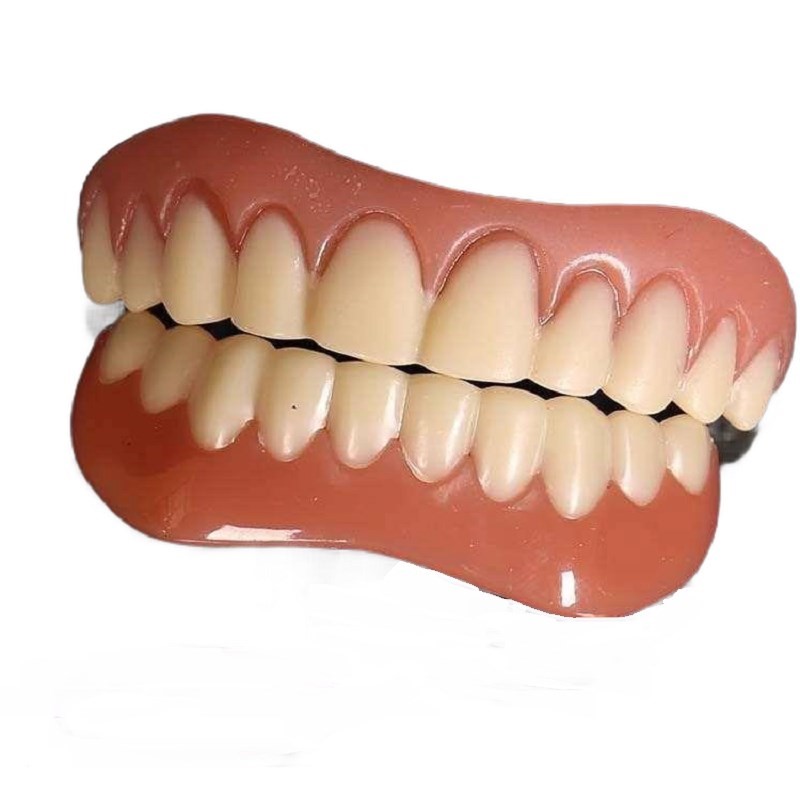 英国进口假牙牙套吃饭神器吃饭用的咀嚼定型临时牙齿硅胶仿真老人假牙